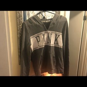 Pink zip up hoodie